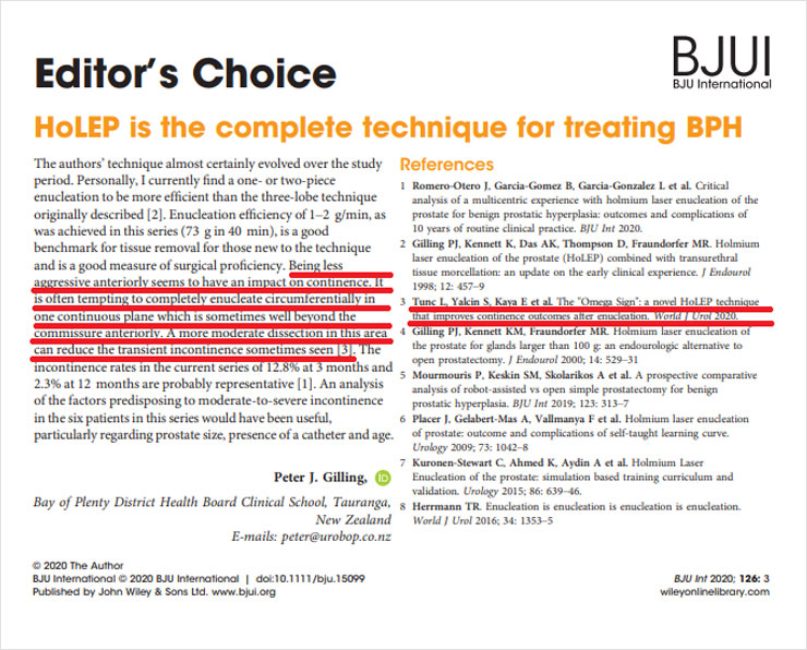 HoLEP Omega BPH