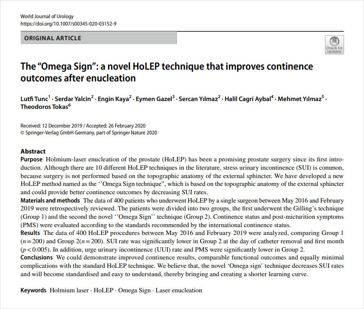 Omega Sign HoLEP